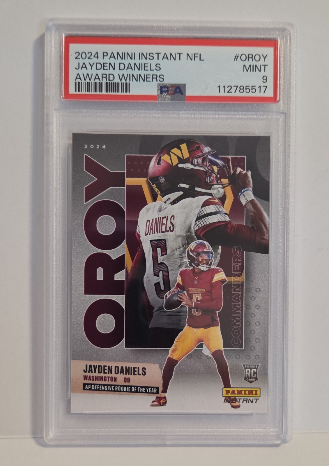 2024 Panini Instant - Award Winners Jayden Daniels #AW-OROY /10479 (RC)