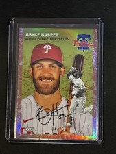 🔥Bryce Harper 2023 Topps Chrome Platinum Anniversary Rose Gold 04/75 Phillies