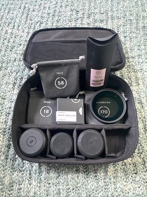 Moment LOT M Series Lenses | Tele 58, Wide 18, Superfish 170, Kit Case