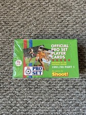 1991-92 Pro Set Soccer Part 1 Factory SEALED Wax Box-48 Sealed Packs!!