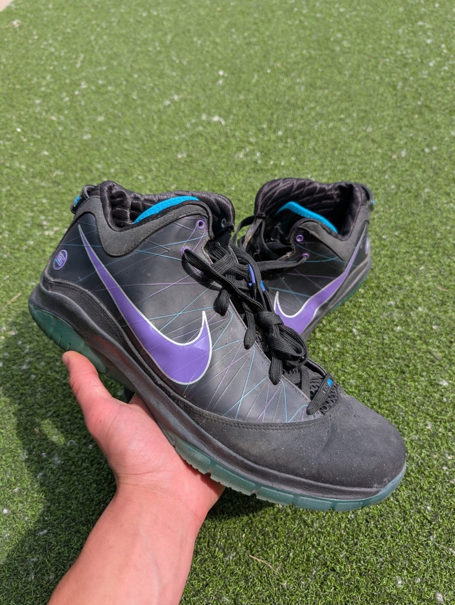 Men’s 11 - Nike Lebron 7 PS Summit Lake Hornets 407639-001 ***Rare*** NIKE LEBRON 7 VII P.S. PS BLACK-PURPLE  main image 2