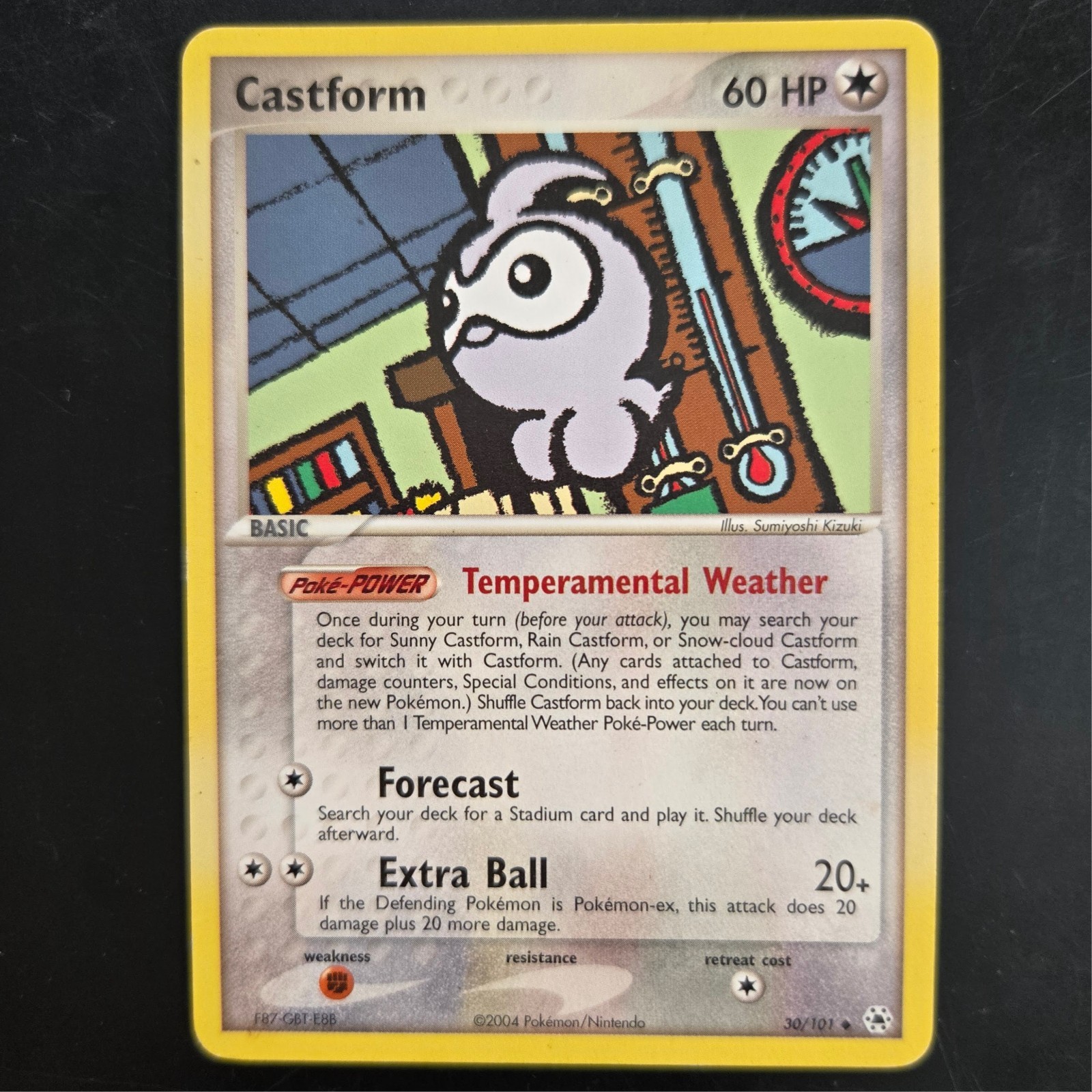 Pokemon Castform Hidden Legends HL 30/101 Uncommon Colorless Basic 60 HP LP