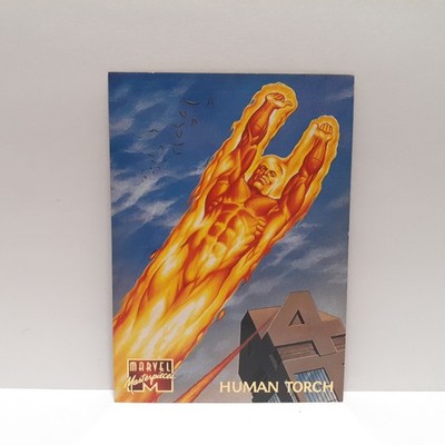 1995 Marvel Masterpieces Human Torch #43 Base Card