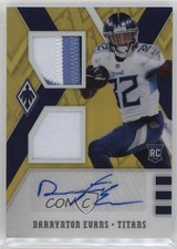 2020 Phoenix RPS Rookie Dual Jersey Prime Yellow /75 Darrynton Evans Auto oh8