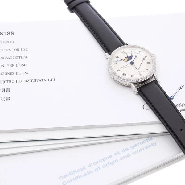 Breguet — Breguet Classique 8788 37mm WG Silver Dial Automatic Watch #C1448