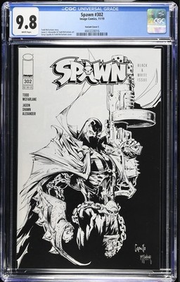 Spawn #302C Capullo B&W Variant CGC 9.8 2019