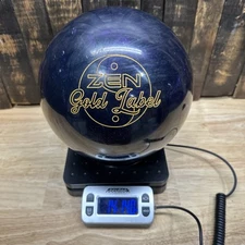 900 Global Zen Gold Label Bowling Ball 15lbs Purple Pearl Reactive Single Drill