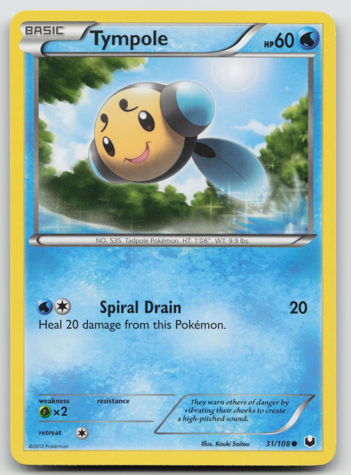 Tympole 31/108 Dark Explorers Pokemon LP