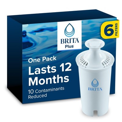 Brita Plus Water Filter Bpa-Free High-Density Replacement Filter For Pitchers