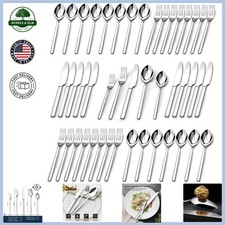 18/10 Stainless Steel Cutlery Set, 60 Pieces, Dishwasher Safe for Everyday Use