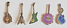 5 Different Hard Rock Guitar Pins. Various Locations