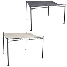 Anbaupavillon Pavillon 3m x2,5m Stahlgestell Dach PA beschichtet wasserabweisend