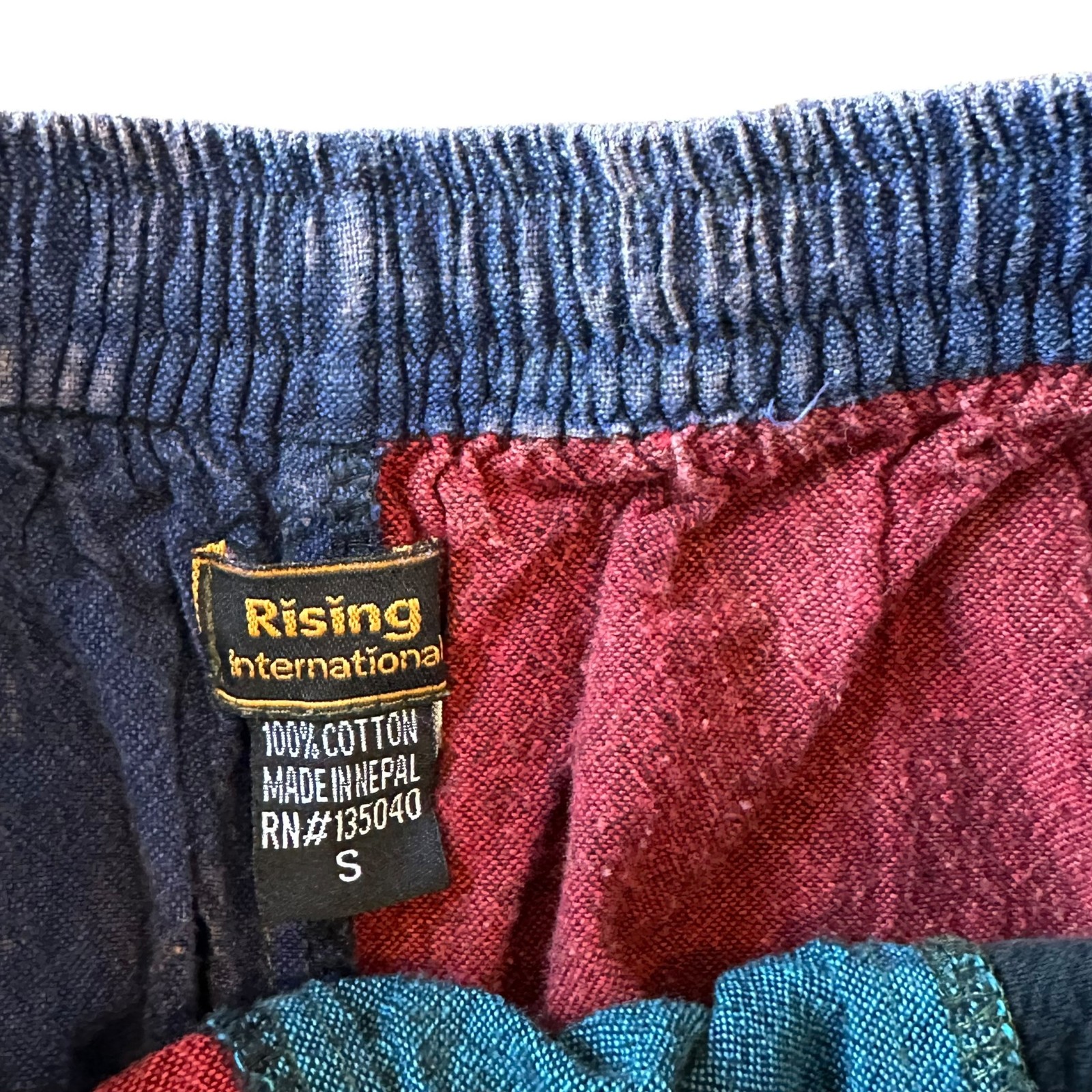 Rising International Boho Patchwork Cargo Jogger … - image 8