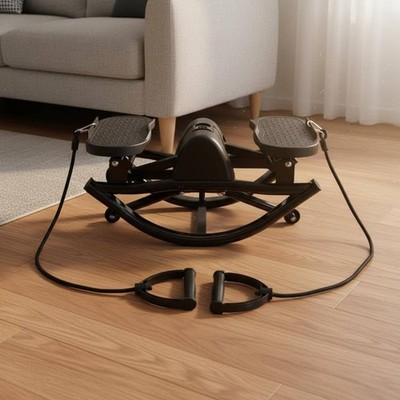 Hydraulic Stepper Quiet Operation Stepper with Resistance Bands Compact Design