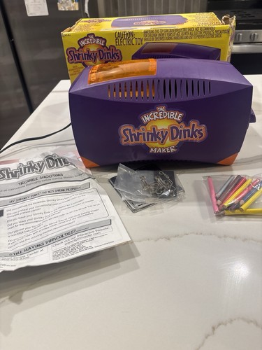 VTG 2001 Shrinky Dinks Maker by Spin Master - Purple Retro Toy WORKS
