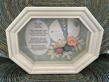 Vintage Legend Of The Sand Dollar Shadow Box Doves of Peace & Shells Made In USA