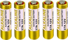 27A 12V Alkaline Battery for Remote 5-Pack - A27 MN27 27 a 12 Volt Long Lastin