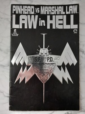 Law in Hell Pinhead vs. Marshal Law Comic Graphic Novel Hellraiser Barker Marvel