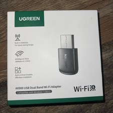 UGREEN AX900 WiFi 6 USB Adapter Dual Band 600Mbps for Windows 7 10 11 Plug Play