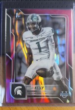 2025 Bowman University Chrome - Omari Kelly #38 Pink Lava Refractor (RC)