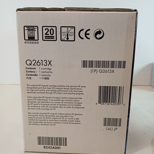 HP Q2613X (13X) schwarze Tonerkassette mit hoher Kapazität – NEU VERSIEGELT IM KARTON - Bild 6 von 9