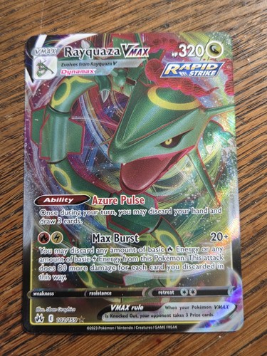 Rayquaza VMAX Crown Zenith 102/159 Holo Ultra Rare NM Full Art Pokemon Card