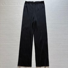 PLEATS PLEASE Size 2 Black Women's Mesh Pleated Pants Made in Japan