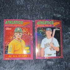 Topps Heritage Athletics Lot Jacob Wilson Zack Gelof AL All-Stars