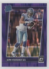 2021 Panini Donruss Optic Rated Rookie Purple Shock Prizm Simi Fehoko #242 0ho3