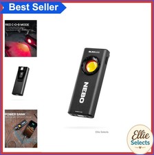 Rechargeable Pocket Light 1200 Lumen LED Red Laser Pointer Power Bank USB
