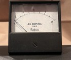 Lot Of 3 Vintage Analog Simpson AC Voltage & Amperes Meters  UNTESTED!   USA — photo 5