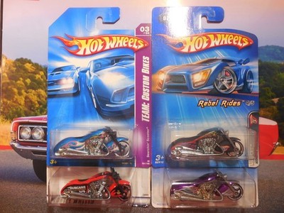 Hot Wheels Scorchin' Scooter LOT 4 DUNCANS FATBOY HARLEY REBEL RIDES FREE SHIP