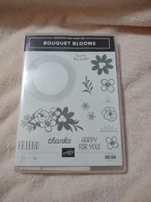 Stampin Up Bouquet Blooms Photopolymer Stamp Set  Gatefold Blooms Framelits Die