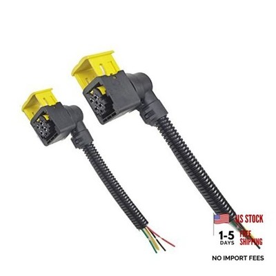 4 Pins 2pcs lot Car Waterproof Electrical For Black Socket Square 4pins type