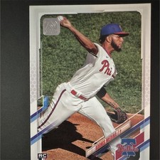 Topps 2021 Adonis Medina Rookie Card #510 Philadelphia Phillies. rookie card picture