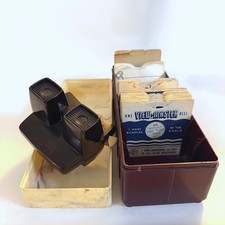 Vintage Sawyer's View-Master Bakelite Viewer Case Reel Lot 1950s USA
