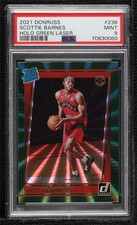 2021 Panini Donruss Rated Rookie Holo Green Laser Scottie Barnes PSA 9 MINT 2l4