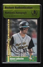 BAS 2002 MultiAd Sports Myrtle Beach Pelicans Adam LaRoche #13 Auto ow6