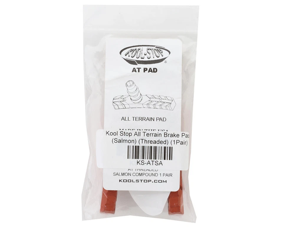 Kool Stop All Terrain Brake Pads (Salmon) (Threaded) (1 Pair) [KS-ATSA] - Image 2 of 2