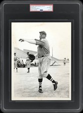 1935 Babe Ruth Final Season Boston AP Action Type I Original Vintage Photo PSA