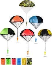 Parachute Toys for Kids, 6 Pack Tangle Free Outdoor Toys, Parachute Men for Kid