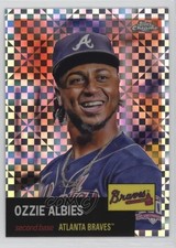 2022 Topps Chrome Platinum Anniversary X-Fractor Ozzie Albies #223 7m3