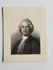 Antique Engraving Christoph Willibald Gluck (1714-1787), a German composer 
