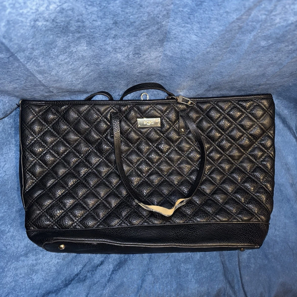 BCBG バッグ☆ BCBG 11 X 19 Burnt Orange Vegan Leather Decorative Faux Lock Purse