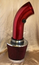 Car Air Intake Kit Aluminum Alloy Pipe Diameter 3"+Cold Air Intake Filter+Clamp