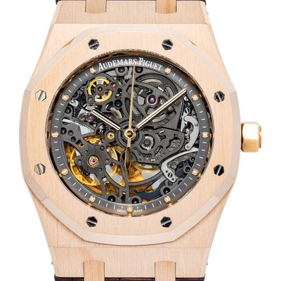 Audemars Piguet Royal Oak 15305OR MINT 2014 Complete Skeleton Rose
