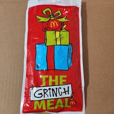 McDonalds "THE GRINCH MEAL" Unopened YELLOW socks. Pack of 1