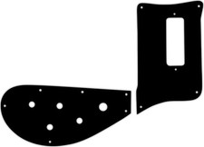 WD Custom Pickguard For Rickenbacker 4003 Bass #03R Black/Red/Black