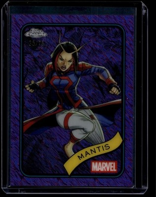 2025 Topps Chrome Marvel Mantis #171 Purple Shimmer Refractor /75