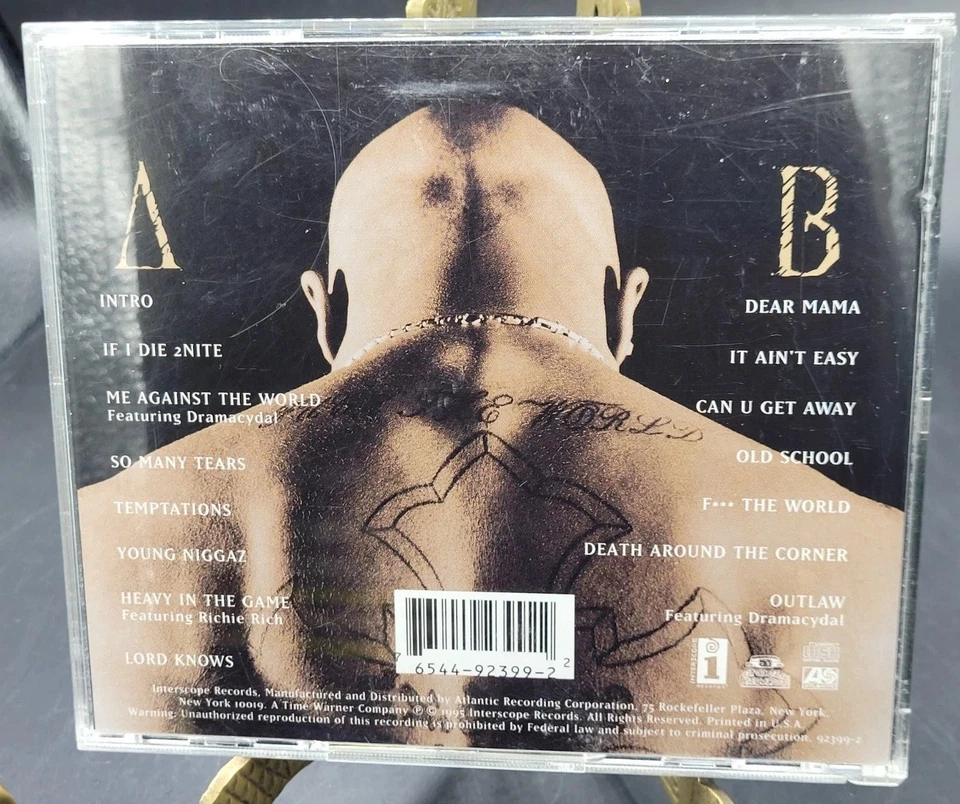 2Pac; Me Against The World CD - Image 2 of 4